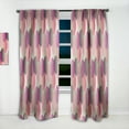 thumbnail image 2 of Designart 'Circular Retro Pattern VIII' Mid-Century Modern Curtain Panel, 2 of 5
