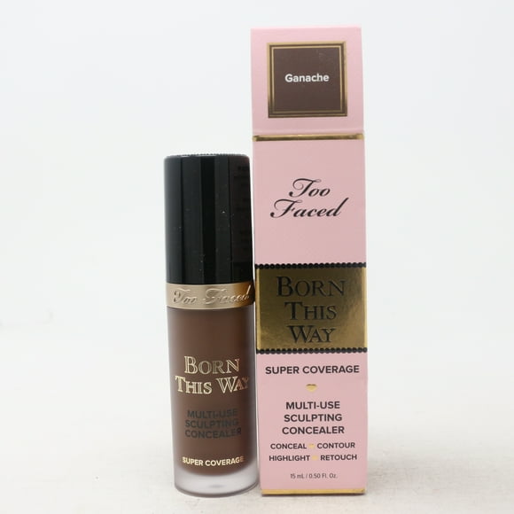 Too Faced Born This Way Super Coverage Concealer Ganache 0.5oz/15ml New With Box