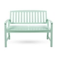 thumbnail image 6 of GDF Studio Rubie Outdoor Acacia Wood Bench, Light Mint, 6 of 9