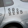 thumbnail image 3 of 20 Piece Car Sticker Family with Pet Car Lucky Stickers Stickers for Window (Black), 3 of 8