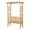 Natural 549, variant on Self-Watering Raised Garden Bed with Legs, Plastic Planter Box for Flowers, Herbs & Vegetables, Brown, 15.75x15.75x17.25 Inches, Modular Design for Small Balcony