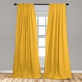 thumbnail image 5 of Ambesonne Retro Curtains, Vintage Dots Marigold, Pair of 28"x84", Marigold and Yellow, 5 of 5