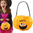 thumbnail image 2 of BNNG Personalized Halloween Trick or Treat Bucket Bag Custom Halloween Pumpkin Bags Name Embroidered Trick or Treat Bucket Candy Basket for Kids Party Favors and Gift Collection, 2 of 7
