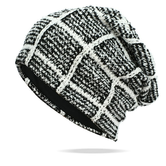 AUNVITO Bonnet Tricoté Unisexe Respirant Ajustable avec Design à Deux Couches Bonnet Léger pour l'Hiver en Extérieur