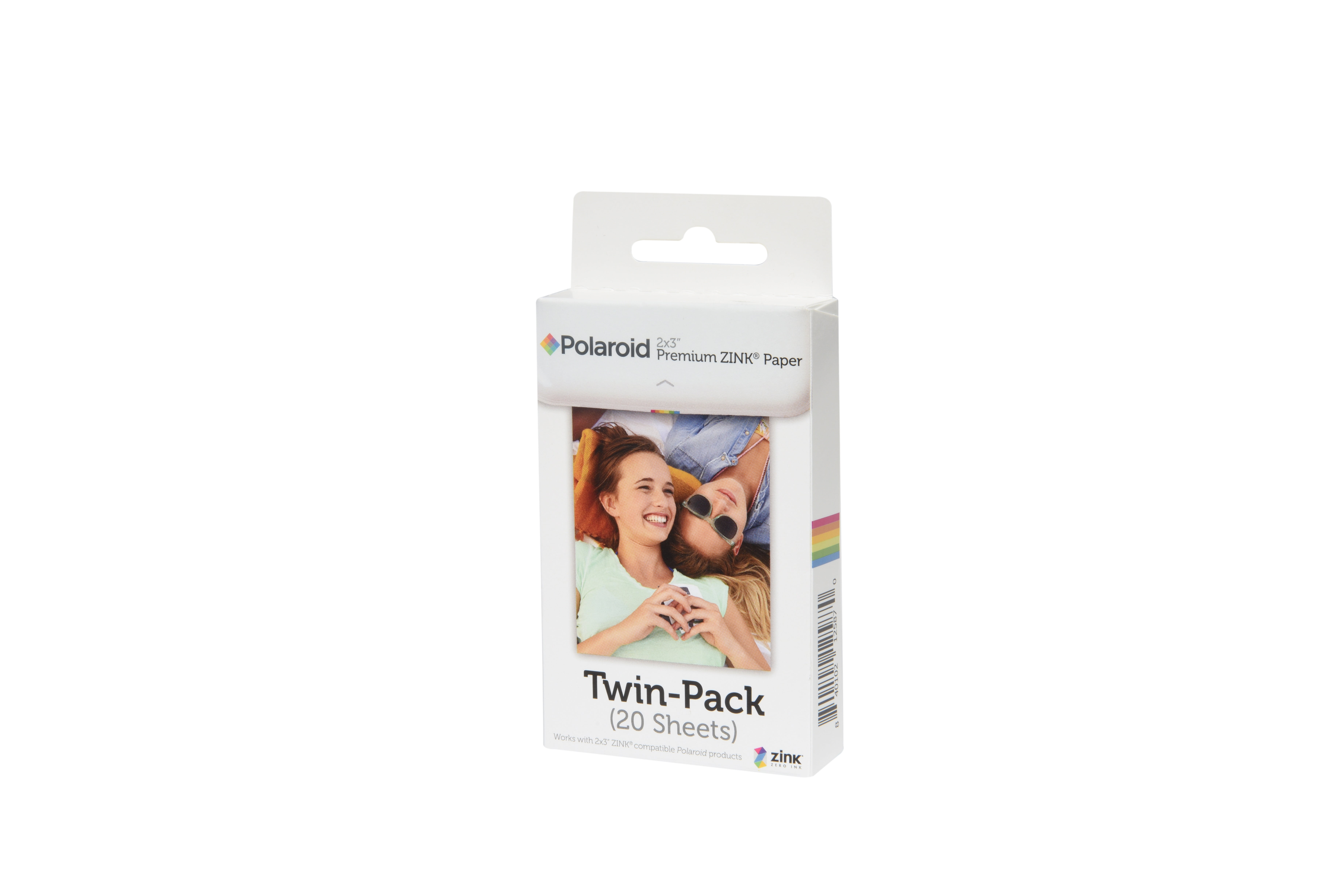Polaroid Snap Instant Digital Camera White w// 20 Twin Pack Zink 2x3 Photo Paper