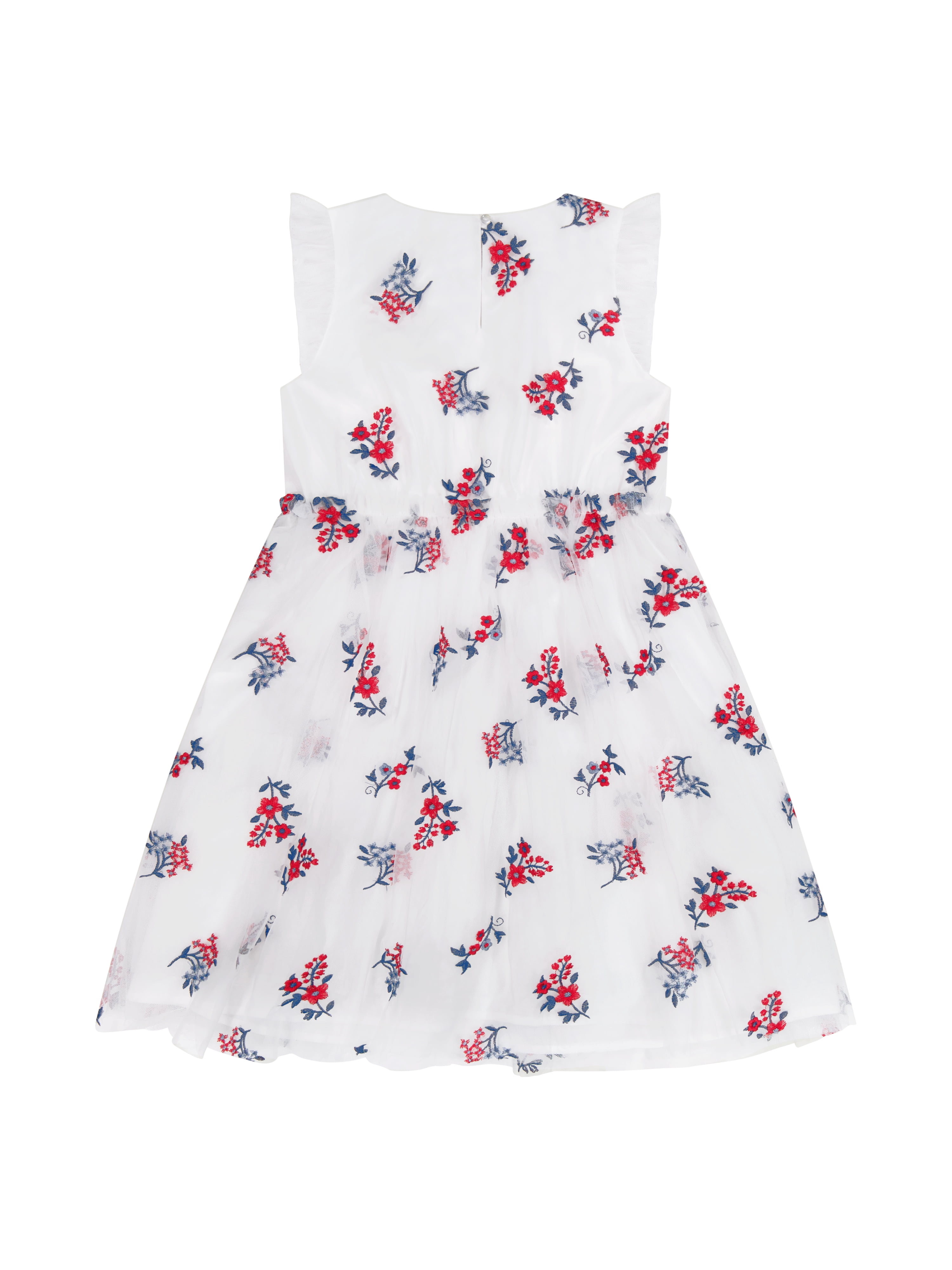 Kensie Girl Embroidered Flutter Sleeve Dress, Sizes 4-16