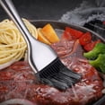 thumbnail image 3 of Paquete de 2 cepillos para rociar barbacoa de alta resistencia, 12 y 7 pulgadas, ideal para carne, pasteles y pasteles a la barbacoa (plateado), 3 of 5