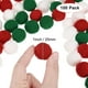 thumbnail image 3 of Uxcell Paquete de 100 Pompones para Manualidades, 1" (25mm) Poliéster Serie Navideña Pompones Suaves y Esponjosos Multicolor, 3 of 7