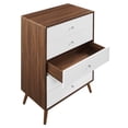 thumbnail image 5 of Modway Transmit 5-Drawer Chest in Walnut White, 5 of 8