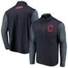 Cleveland Indians Fanatics Branded Big & Tall Synthetic Made to Move 1/4-Zip Jacket - Navy