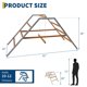 thumbnail image 2 of Yeshouse perchas de madera para gallinas con columpio y escalera, para 10-12 aves, accesorio fácil de montar y limpiar, ideal para gallinero y bienestar de mascotas, 2 of 7