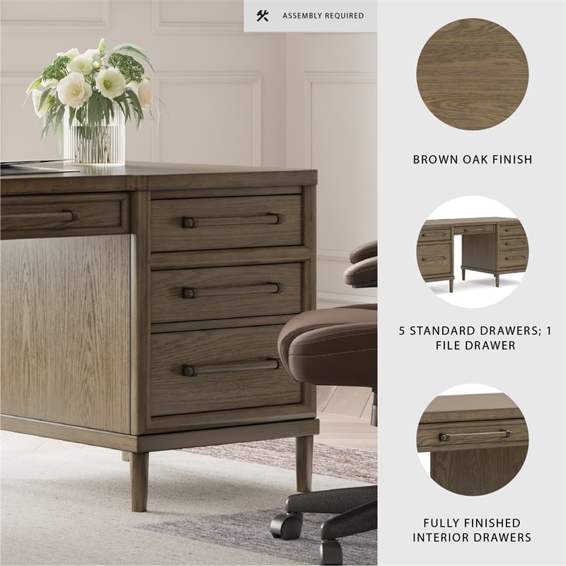 Signature Design by Ashley Roanhowe Brown 68" Home Office Desk