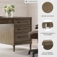 thumbnail image 6 of Signature Design by Ashley Roanhowe Brown 68" Home Office Desk, 6 of 17