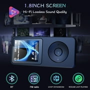 Upgrade MP3 Player with Bluetooth and 32GB,Hi-Fi Music Player with Built-in Speaker,Earphones,Voice-Activated Recording MP3 Players with FM/E-Book/Video,Supports up to 128GB for Kids, Running,Walking