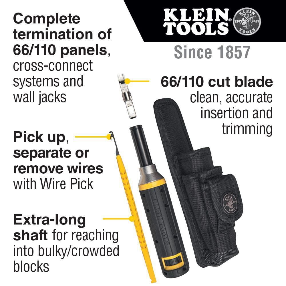 Klein Tools VDV427822 Cushion-Grip Impact Punchdown Tool Kit
