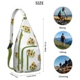 thumbnail image 4 of Farmhouse Floral Crossbody - Rustic Sunflower & Butterfly Pattern, Multi-Pocket Anti-Theft Daypack, 4 of 4