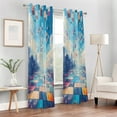 thumbnail image 6 of Blackout Curtains Window Curtain for Bedroom Living Room 1 Panel 82"x52" Endless Square, 6 of 8