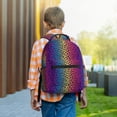 thumbnail image 6 of Rocae Leopard Neon Rainbow Gradient for Comfortable Student Backpack - Lightweight ,Durable School Bag Ideal for Middle School, High School, and College, 6 of 6