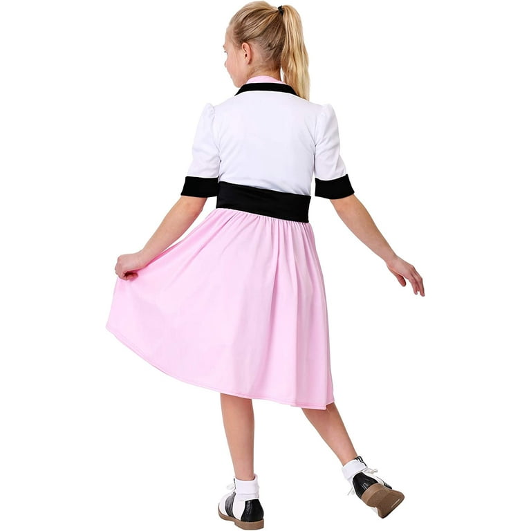 Girl s Sock Hop Sweetheart Costume Walmart