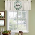 thumbnail image 3 of Eucalyptus Leaves Curtain Valances for Windows, Kitchen Valance Window Treatments Panel 2 Pack, Vintage Simple Botanical Plants Rod Pocket Short Curtains for Bathroom Bedroom 60 x 18 Inch, 3 of 8