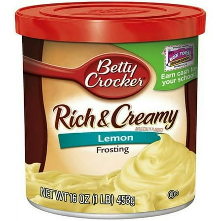 Betty Crocker Lemon Frosting - 453g, Yellow (Pack of 48)