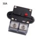 thumbnail image 5 of Disyuntor de plástico para automóvil, protección contra sobrecarga desmontable profesional, fusible de caja de sonido Manual de alta Vehículos, repuestos y accesorios Mis Botón negro 50A Speravity VI015759-09, 5 of 6