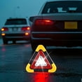 thumbnail image 4 of Riforla Triangle Multifunctional Emergency Triangles Lights LED Solar Rechargeable Car Warning Triangles Road Triangles Reflective Triangles Truck Triangles for Vehicle （B） Car Accessories Yellow, 4 of 6