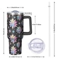 thumbnail image 2 of Modern 40oz Tumbler– Stainless Steel Insulated Tumbler with Handle and Straw, Large Capacity Travel Cup for Hot & Cold Drinks, 2 of 7