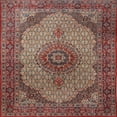 thumbnail image 1 of Ahgly Company Machine Washable Indoor Square Traditional Saffron Red Area Rugs, 5' Square, 1 of 7