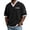 Black, variant on Men's Color Block T-Shirts Elbow-Length V-Neck Pullover for Summer Casual, Relaxed Fit and Stylish Tee Shirt for Men