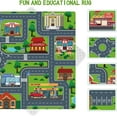 thumbnail image 3 of Kids Carpet Playmat, Rug for Playroom, Mat, Kids Play Rugs Town City Road Map Rug, Extra Large Boys, Track Play Rug Bedroom, Living Room, 78.7X 59 Inch, 3 of 8