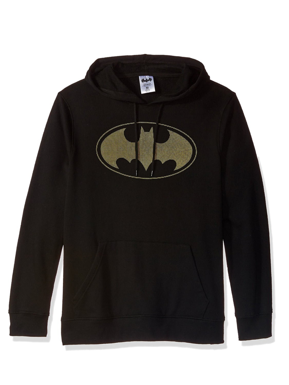 Mens Black Batman Pullover Hoodie Sweatshirt Bat Man - Walmart.com