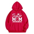 thumbnail image 4 of Senior Mm Class of 2026 Printed Casual Hooded Sweatshirt, Loose and Versatile, Red, Xxxxl, 4 of 4