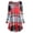 Orange, variant on 2025 Clearance under $5 asdoklhq Womens Plus Size Clearance Dresses,Women's Long Sleeve O-Neck Plaid Color Block Casual Loose Fit Tunic Dress