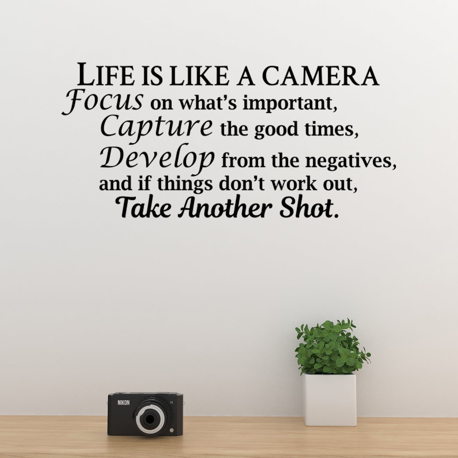 Life Is Like A Camera Vinyl Wall Decal Quote Stickers Home Decor Art Life Is Like A Camera Vinyl Wall Decal Quote Stickers Home Decor Art