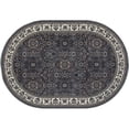thumbnail image 2 of Art Carpet 841864106343 5 ft. Kensington Collection Serene Border Border Woven Round Area Rug, Gray, 2 of 5