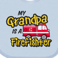 thumbnail image 4 of Inktastic My Grandpa is a Firefighter with Fire Truck Boys or Girls Baby Bib, 4 of 4