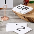thumbnail image 3 of 100Pcs Table Numbers 1-100,Plastic Table Numbers, Double Sided Table Number Cards for Wedding Reception Restaurant Table,1 * plastic table number cards kit(100pcs),White, 3 of 7