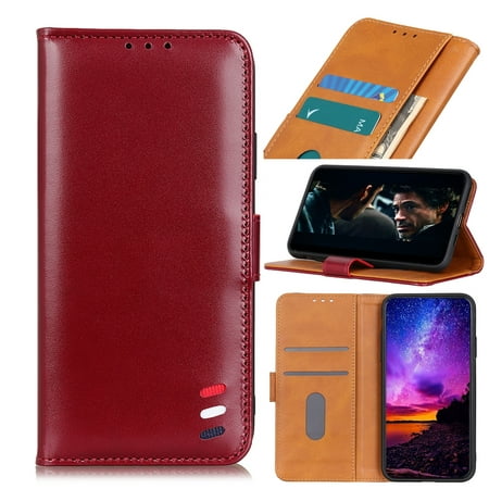 For Xiaomi Redmi Note 10S 3-Color Pearl Texture Magnetic Buckle Horizontal Flip PU Leather Case &