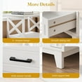 thumbnail image 2 of Superjoe Tall Nightstand Set of 1, Side Table with 2 Drawers and Open Shelf Top, Bedside Table with Solid Feet, Modern Night Stand End Table for Bedroom, Living Room, Home Office, White, 2 of 9