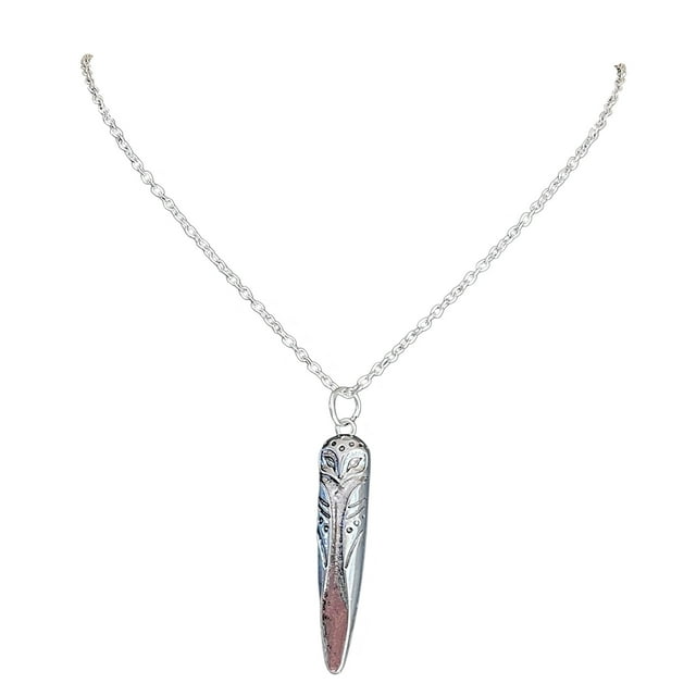 Collier Pendentif Hibou Argenté avec Charme de Lune Bijou Animal Élégant pour Femmes