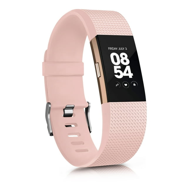 Soft TPU Strap For Fitbit Charge 2 Band Smart Watch Strap Bracelet For Fitbit Charge 2 Watchband Wristband Replacement Light Pink Size L