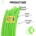 thumbnail image 2 of ZeeYee 84 Pieces PreCut Square .095 Inches Diameter by 8 Inches Length Grass Trimmer Line Green, 2 of 4