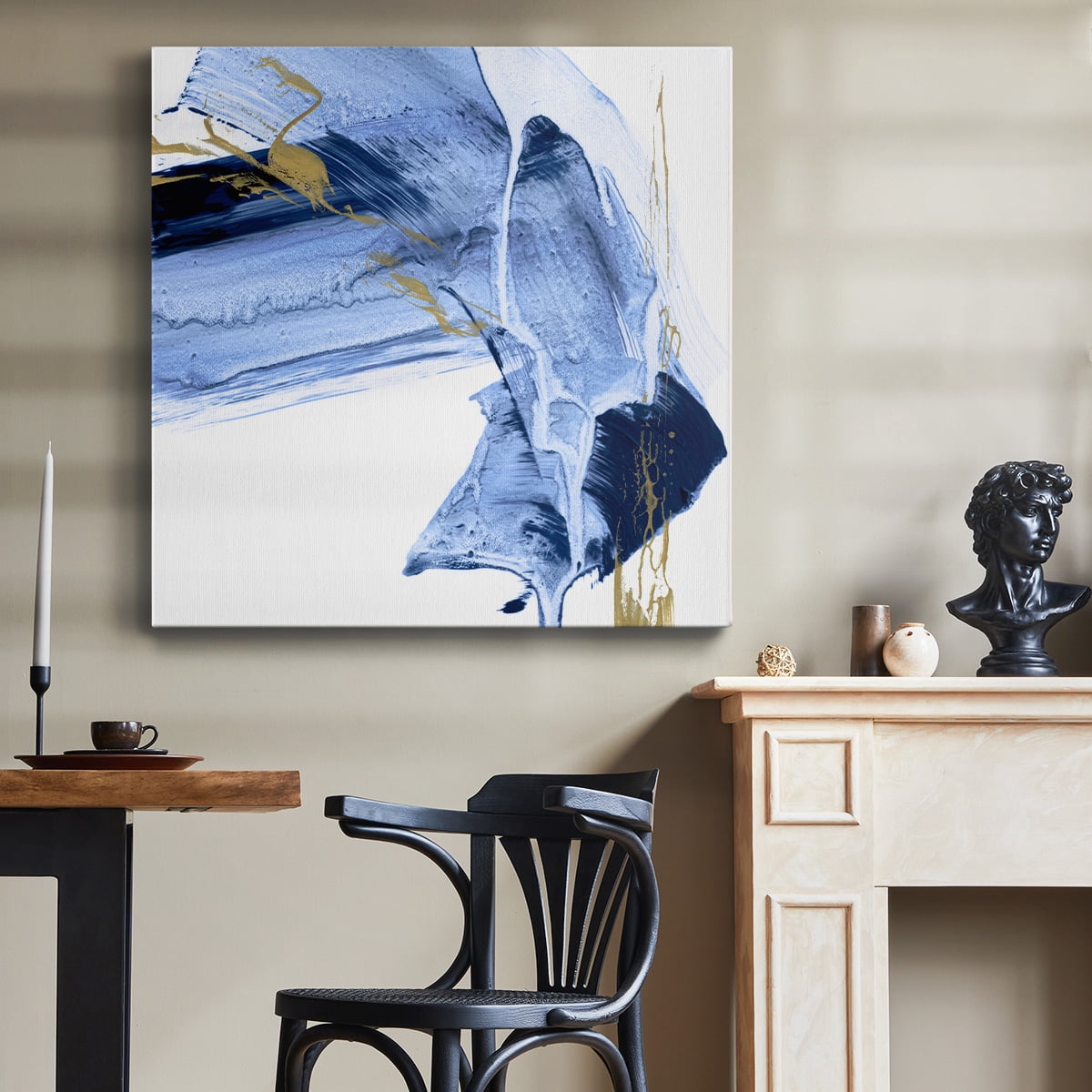 Wexford Home Golden Current I-Premium Gallery Wrapped Canvas, 40" x 40" - Ready to Hang