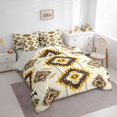 thumbnail image 3 of Homewish Hippie Aztec Bedding Comforter Set 7 Pieces for Female Men Women,Exotic Style Full Bedding Set Lightweight,Abstract Bohemian Geometric Fitted Sheet Flat Sheet,Lightweight Room Decor, 3 of 8