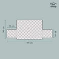 thumbnail image 2 of Cubre Sala The Shop, 3 Piezas, Doble Vista, Ajustable Varios Colores rosa, 2 of 10