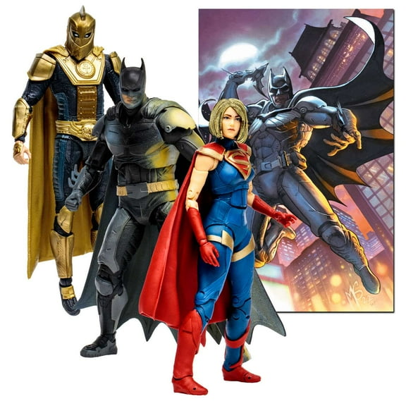 McFarlane DC Multiverse Batman, Dr. Fate & Supergirl Action Figure 3-Pack (Injustice 2)