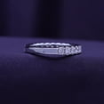 thumbnail image 3 of Round Cut Lab Grown Diamond Eternity Engagement Wedding Band Ring For Women In 10K White Gold EGL Certified(Color G,Clarity VVS2,0.85 Cttw)-9.5, 3 of 5