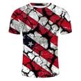 thumbnail image 5 of GaThRRgYP 4th of July Patriotic T-Shirt for Men,Men's Independence Day Printed Round Neck Short Sleeved Top/Shirt Multicolor S, 5 of 5