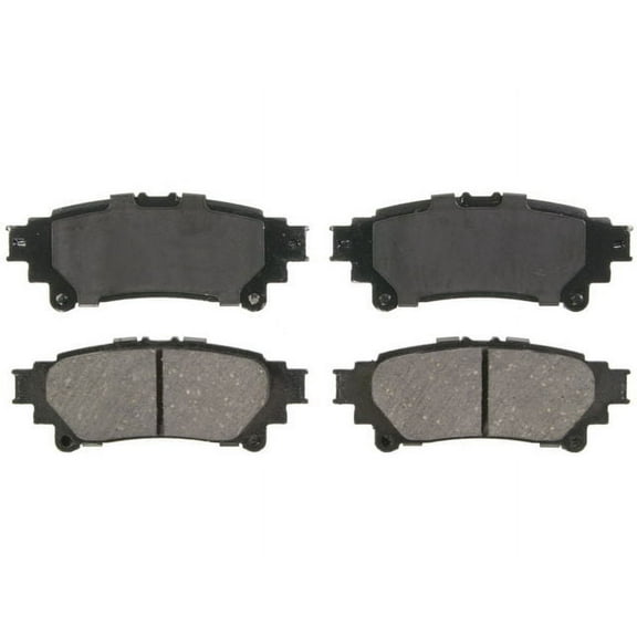 Rear Brake Pad Set - Compatible with 2014 - 2019 Toyota Highlander 2015 2016 2017 2018